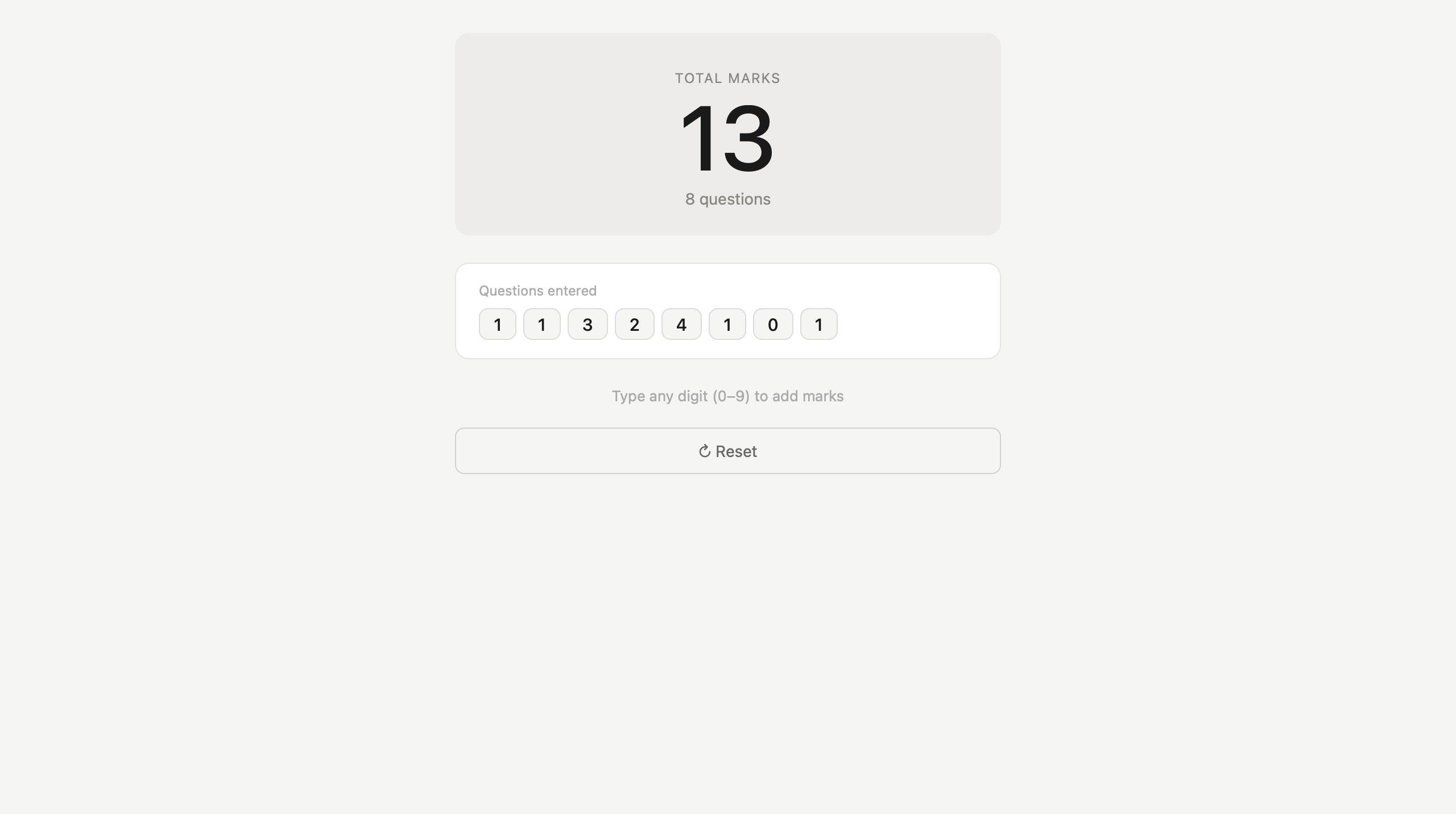 Exam Total preview