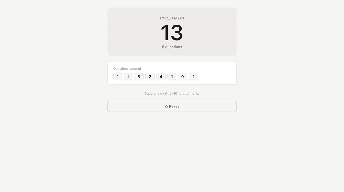 Exam Total preview
